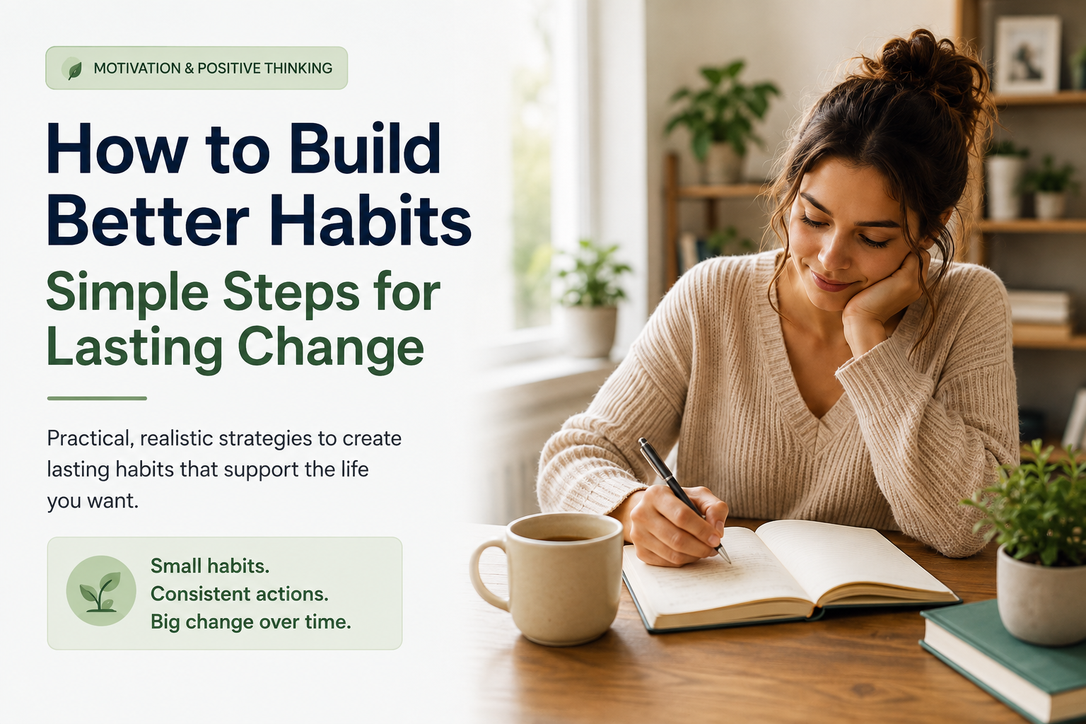 Building better habits through small consistent actions