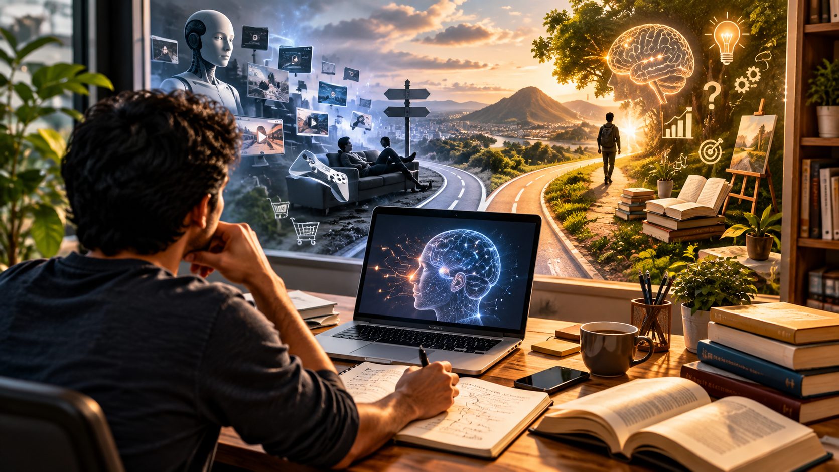 AI convenience trap and human thinking